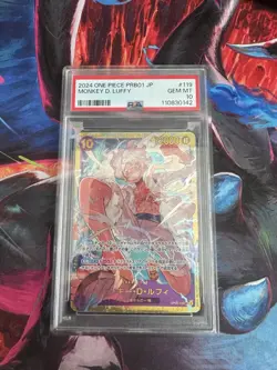 PSA 10 GEM MINT JAPANESE ONE PIECE 2024 Monkey D. Luffy OP05-119 SEC PRB-01 BEST - Image 1