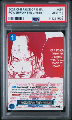 2025 ONE PIECE IF I BOWED DOWN TO POWER, WHAT'S THE POINT IN LIVINGU PSA 10 - Image 1