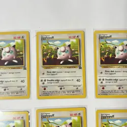 2000 POKEMON MOVIE JIGGLYPUFF #7 BLACK STAR PROMO LOT OF 9 CARDS - Image 3