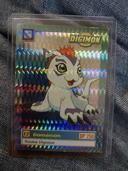 DIGIMON Digital Monster HOLO FOIL TRADING CARD CCG GAME Gomamon Rookie #13 Anime - Image 1