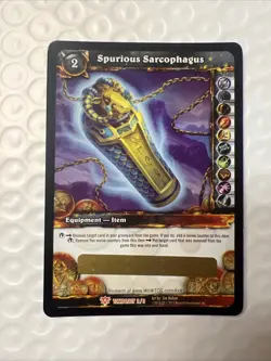 World Of Warcraft WoW Spurious Sarcophagus Unscratched TCG Loot Card Tomb Mint - Image 1
