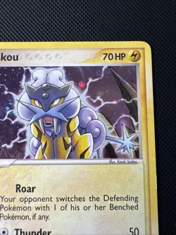 Pokemon Raikou POP Series 2 Holo Rare Card 003/017 Basic 70HP 2006 English - Image 5