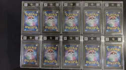 2024 Pokemon Japanese Zeraora & Eevee ex TOC 10 PRISTINE Graded Card Lot*10 GL15 - Image 1