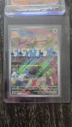 Swablu 213/182 Paradox Rift Illustration Rare Holo Pokemon TCG Card NM - Image 1