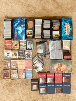 Magic: The Gathering Mixed Card Lot Standard Size Bulk Cards in Boxes, Decks - Image 1