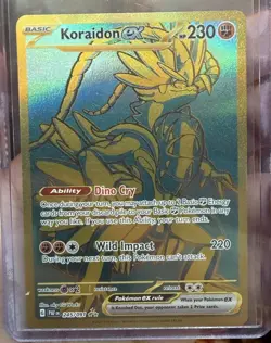Pokemon TCG Scarlet & Violet Paldean Fates Koraidon EX Card 245/091 - Image 1