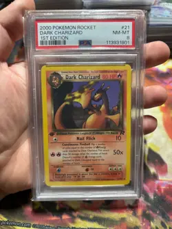 2000 POKEMON ROCKET DARK CHARIZARD 1ST EDITION #21/82 PSA 9 - Image 1
