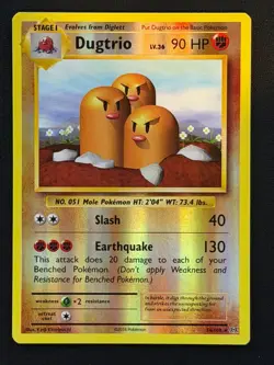 POKEMON CARD Dugtrio 56/108 Evolutions Reverse Holo Mint Pack Fresh Free P&P 2 - Image 1