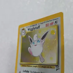 Pokemon Wigglytuff Base Set 2 19/130 Holo Rare 80 HP English Card - Image 3