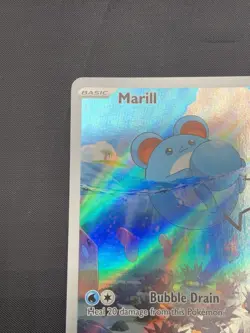 Pokemon Marill IR TCG 204/193 Paldea Evolved Illustration Rare Holo Card - Image 2