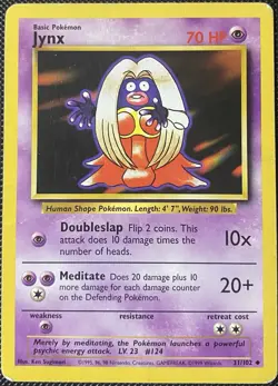 Jynx 031/102 Base Set Regular - Pokemon Card - Image 1
