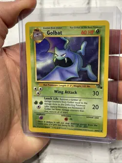 Golbat Non-Holo WOTC Pokemon Card 34/62 Fossil Set Vintage LP+ Vtg Nintendo TCG - Image 2