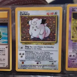 Pokemon TCG Base Set Clefairy Holo Card 5/102 1999 Standard Size English - Image 1