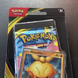 Pokemon Mega Evolution Perfect Order Booster Pack w/ Makuhita Promo Card & Coin - Image 4