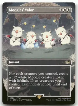 Moogles' Valor (Borderless) #326 (NM) Final Fantasy FIN Magic MTG - Image 1