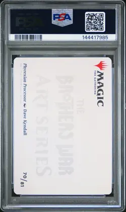 2022 MTG THE BROTHERS' WAR ART SER GOLD STAMPED #70 PHYREXIAN PROCESSOR PSA 10 - Image 2