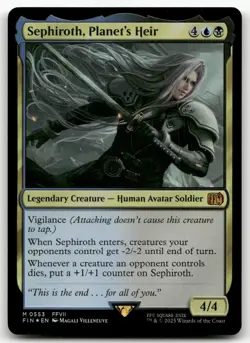 Sephiroth, Planet's Heir #553 (Foil) (NM) Final Fantasy FIN Magic MTG - Image 1