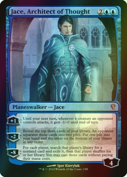 MTG Jace, Architect of Thought Foil ** Jace vs. Vraska ** English (NM) - Image 1