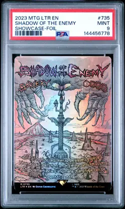 2023 MTG THE LORD OF THE RINGS: TALES OF MIDDLE-EARTH SHADOW OF THE ENEMY PSA 9 - Image 1