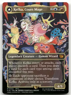 Kefka, Court Mage (0322) (Borderless) #322 (NM) Final Fantasy FIN Magic MTG - Image 1