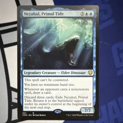 Nezahal, Primal Tide - CMR - Legendary Creature - Rare - Blue - 2020 - Image 1