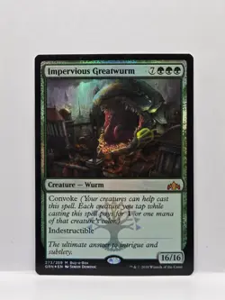 Impervious Greatwurm Foil 273 Buy-A-Box Promo MTG TCG MP - Image 1
