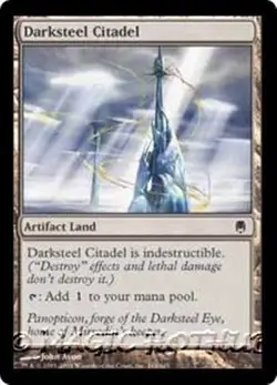 DARKSTEEL CITADEL Darksteel MTG Artifact Land Com - Image 1