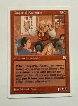 MTG-(Magic The Gathering) Portal Three Kingdoms-Imperial Recruiter-NM-Free Ship! - Image 1