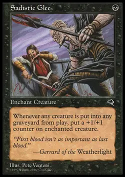 Sadistic Glee x1 1x Tempest LP MTG - Image 1