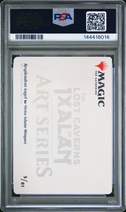 2023 MTG THE LOST CAVERNS OF IXALAN ART SER GOLD STAMPED RESPLENDENT ANGEL PSA 8 - Image 2