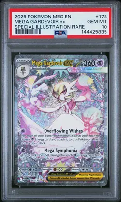 2025 POKEMON MEG EN-MEGA EVOLUTION #178 MEGA GARDEVOIR EX PSA 10 - Image 1
