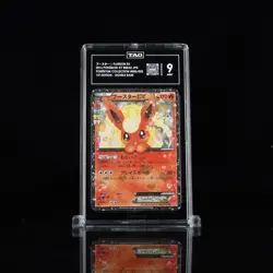2016 Pokemon Japanese Pokekyun Collection Flareon EX 1st Edition 006 TAG 9 - Image 1