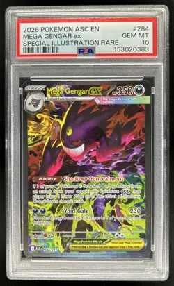 2026 Pokemon Mega Gengar ex Special Illustration Rare #284/217 PSA 10 - Image 1