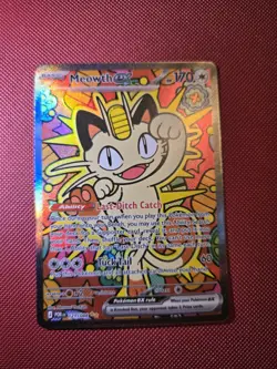 Pokemon TCG Meowth ex 121/088 Special Illustration Rare Perfect Order SIR - Image 1