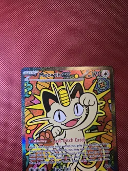 Pokemon TCG Meowth ex 121/088 Special Illustration Rare Perfect Order SIR - Image 2