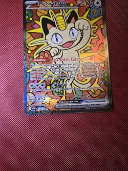 Pokemon TCG Meowth ex 121/088 Special Illustration Rare Perfect Order SIR - Image 3