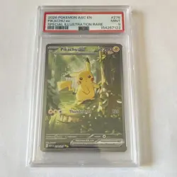 Pokemon Pikachu EX 276/217 Ascended Heroes Special Illustration Holo EN PSA 9 - Image 1