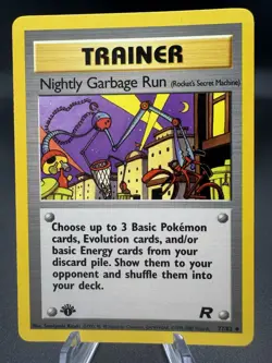 Pokemon TCG Nightly Garbage Run 77/82 1st Edition Team Rocket Vintage WoTC LP - Image 1