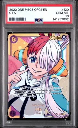 2023 ONE PIECE OP02-PARAMOUNT WAR #120 UTA PSA 10 - Image 1