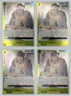 x4 PLAYSET Shura OP05-106 Awakening of a New Era One Piece CCG English NM Rare - Image 1