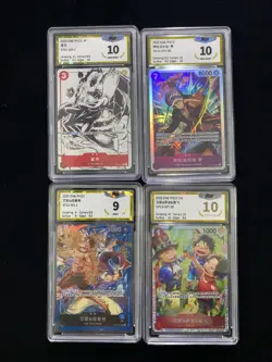 One Piece S-CHN Trafalgar D. Water Law OP12-073 SR PGS 10 Full Art Lot*4 LU57 - Image 1