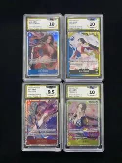 2025 One Piece TCG Japanese OP14-041 L OP12-014 SR Boa Hancock Lot*4 PGS 10 LU57 - Image 1