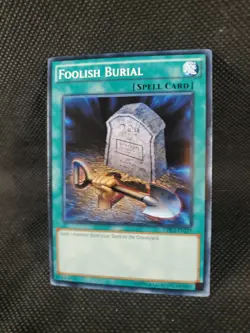 Foolish Burial YUGIOH LDK2-ENJ29 Common Spell Card NM Never Played Spell CCG TCG - Image 2