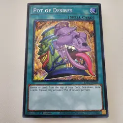 Pot of Desires - RA01 EN056 - Platinum Secret Rare - Yugioh EURO - Image 1