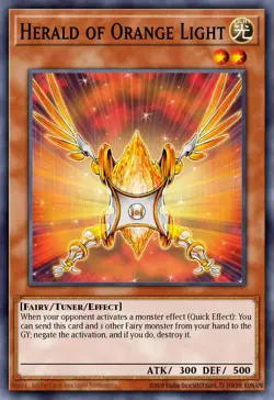 BLMM-EN103 Herald of Orange Light Starlight Rare YuGiOh Preorder - Image 1