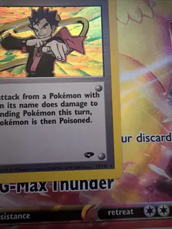 Pokemon Trainer Koga Holographic Trading Card - Image 5