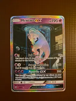 Mewtwo GX 78/73 Secret Rare Shining Legends NM Pokemon Card (Mew Tube) 2017 - Image 1