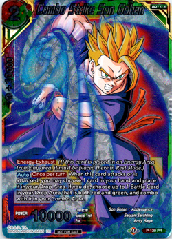 Combo Strike Son Gohan P-130 PR Foil Dragon Ball Super Card Game | NM - Image 1