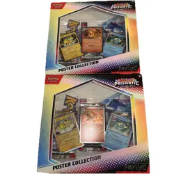 Pokemon TCG Scarlet & Violet Prismatic Evolutions Poster Collection Box Lot Of 2 - Image 1