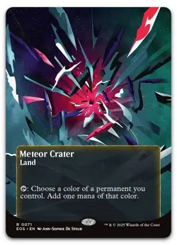 Meteor Crater (0071) (Borderless) #71 (NM) Edge of Eternities EOS Magic MTG - Image 1